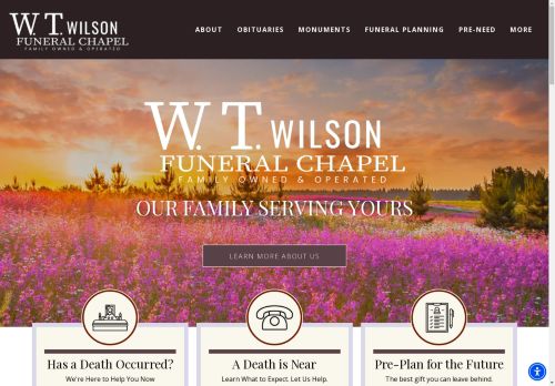 W.T. Wilson Funeral Chapel located in Rainsville, AL