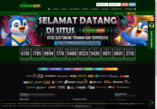 WUWUSLOT : Daftar Akun Gacor dan Bonus Terbesar 2024