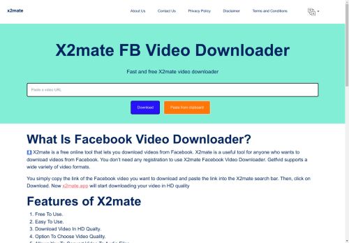 X2Mate: YouTube Downloader - Download Youtube videos in 1080p