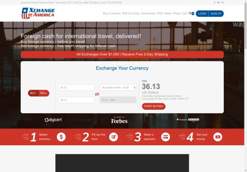 Online Money Exchange - Order Foreign Currency Online | Xchange Of America