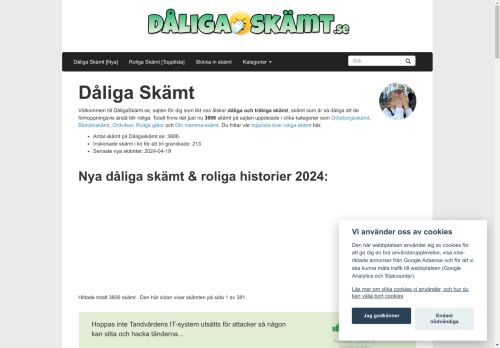 Dåliga Skämt 2024 - Lista med 3806 (!) roliga historier