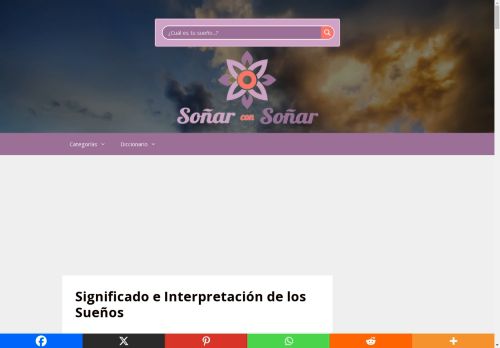 ☁️ Significado e Interpretación de los Sueños - │SoñarConSoñar│