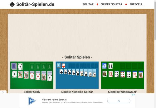 Solitär Spielen - Solitär-Spielen.de