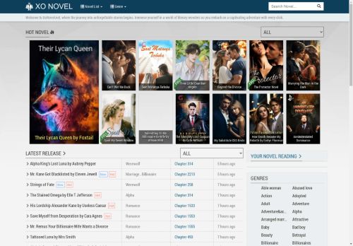 Explore Literary Realms at XoNovel.net: Your Window to Unforgettable Stories!