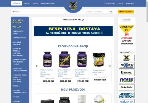 X SPORT - Protein & Vitamin Shop