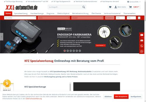 KFZ Werkzeug Onlineshop, Spezialwerkzeug für Profis | XXL-Automotive