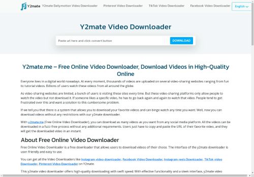 Y2mate Video Downloader - y2mate