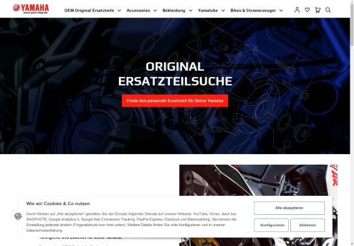 yam-shop.de - Yamaha original Ersatzteile und Zubehör - Shop online