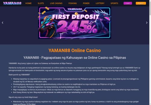 YAMAN88 - Mahusay na Online Casino sa Pilipinas