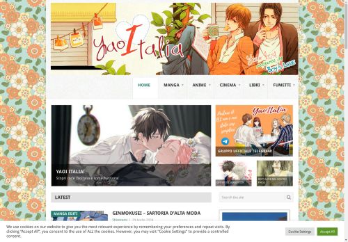 Yaoi Italia - Portale dedicato al mondo YAOI. Schede manga yaoi editi ed inediti in italia, fumetti e webcomics gay, film, libri, cortometraggi, games e tutto quello che riguarda il Boy's Love!