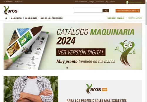 Yaros | Distribuidor de maquinaria de jardinería, recambios y consumibles