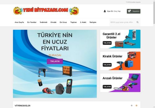 www.yenibitpazari.com güven kalite uygun fiyat ikinci el yeni yenilenmiş ürünler