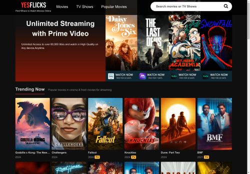 Find All Free Movies and TV Series There- Yesflicks