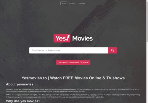 YesMovies.to | Watch FREE Movies Online & TV shows