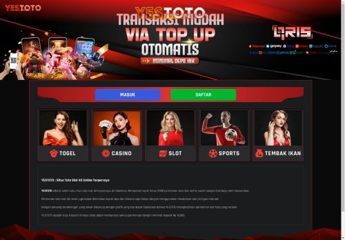 YESTOTO - Situs Toto Slot 4D Online Terpercaya