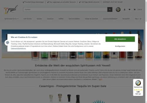 Erlesene Spirituosen & Champagner zum kleinen Preis | yewel