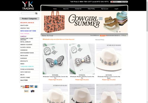 Wholesale Handbags, Fashion Jewelry, Purse, Costume Jewelry, Luggage at YKTrading.com