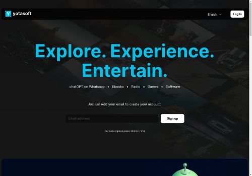 ChatGPT on Whatsapp, Ebooks, Radio, Games and Software | Yotasoft.com