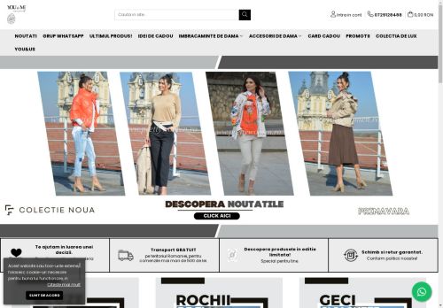 You-and-me.ro - Magazinul tau online cu peste 1000 de articole disponibile acum. Inspiră-te pentru ținuta ta zilnică