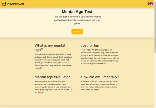 Mental Age Test - What Is My Mental Age?