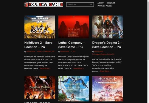 YourSaveGames – #1 Save Game Files Resource