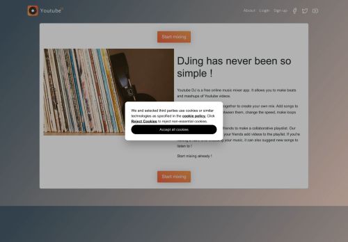 Youtube DJ - DJ online and create your mix for free