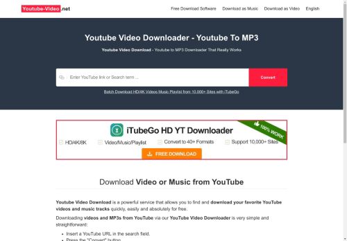 Best YouTube Converter, Download MP3 or Video from YouTube for free!