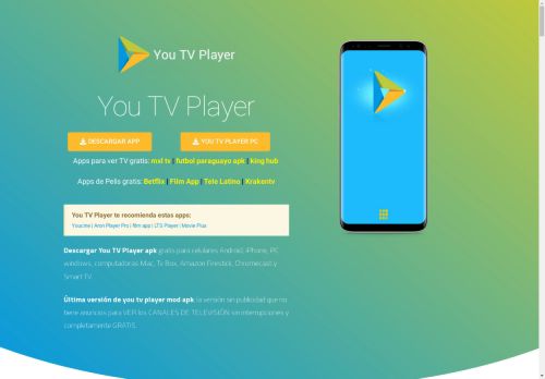 You TV Player 2024 ↓【 Descargar APK Premium 】↓