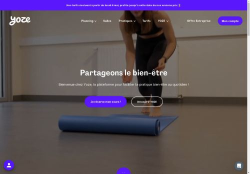 Yoze | Cours de Yoga, Pilates & Fitness à Paris