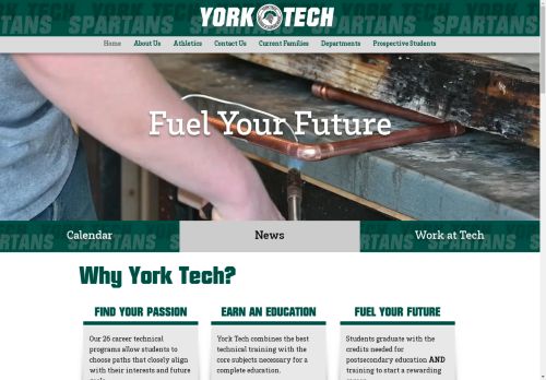 York Tech Spartans | Comprehensive Technical Education | 2179 South Queen Street, York, PA USA