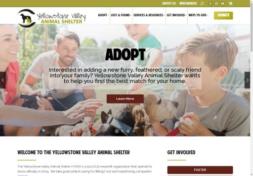 Home | Yellowstone Valley Animal Shelter