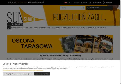 
        Producent Żagli Przeciwsłonecznych i Rolet Rzymskich Poziomych - SunShade
    