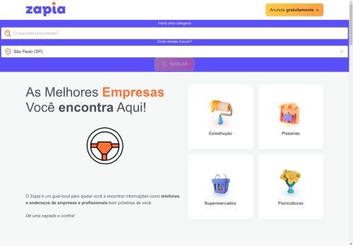 Zapia Digital. Veja aqui endereços, telefones e mais informações de empresas - Zapia