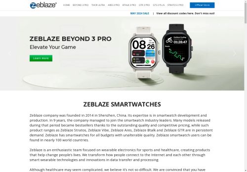 Zeblaze Smartwatch — Worldwide delivery